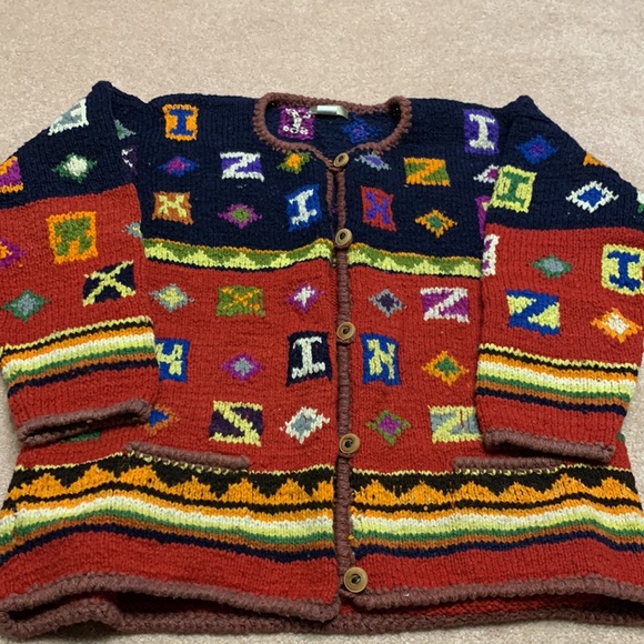 Vintage The Territory Ahead Wool Cardigan Medium - Picture 2 of 7